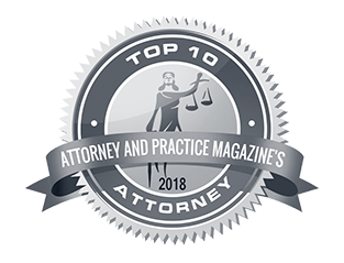 Top 10 Attorney and Practice Magazine's Attorney 2018
