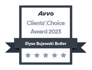 badge of Avvo | Clients Choice Awrd 2023 | Elyse Bujewski Bultler