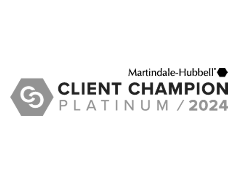 Martindale-Hubbell Client Champion Platinum 2024